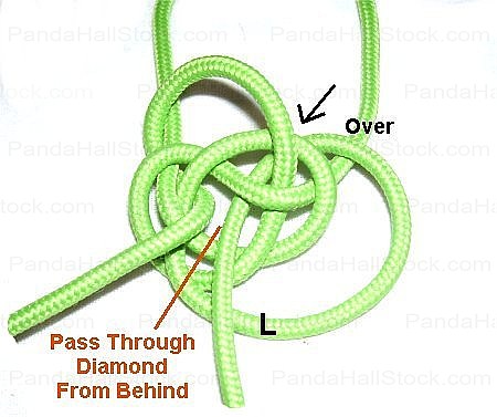 How to tie a knife lanyard knot step5